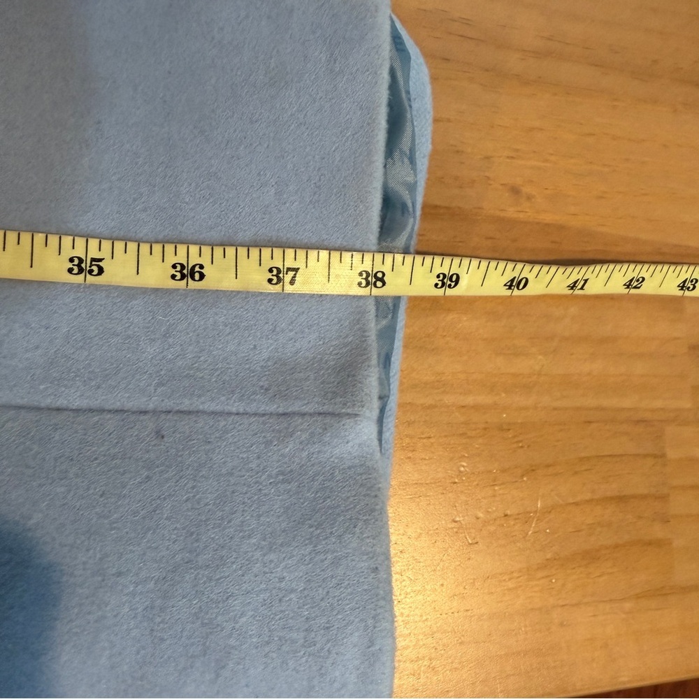 Anne Klein Single-Breasted Tailored Overcoat Womens Plus Sz 18 Pastel Blue Class - Picture 10 of 12